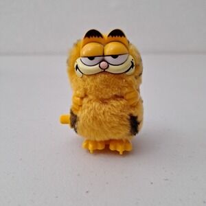 Vintage 1978 Garfield The Cat Mini 3" Wind Up Hopper Figure Toy TESTED WORKS